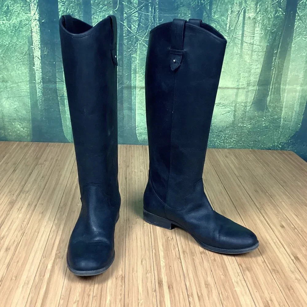 Frye & Co. Black High Riding Boots 6.5M